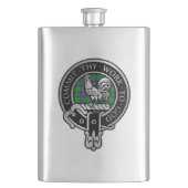 Clan Sinclair Crest & Hunting Tartan Flask Flacon (Voorkant)