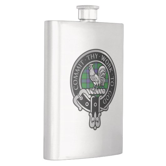 Clan Sinclair Crest & Hunting Tartan Flask Flacon (Rechts)