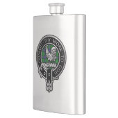 Clan Sinclair Crest & Hunting Tartan Flask Flacon (Links)