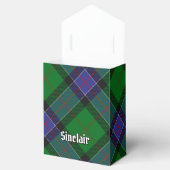 Clan Sinclair Crest over de jacht op Tartan Bedankdoosjes (Geopend)