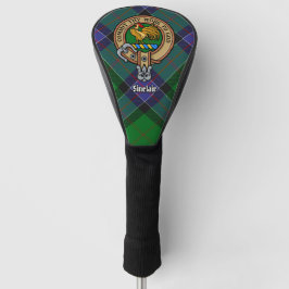 Clan Sinclair Crest over de jacht op Tartan Golfheadcover