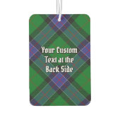 Clan Sinclair Crest over de jacht op Tartan Luchtverfrisser (Achterkant)