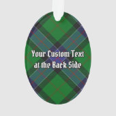 Clan Sinclair Crest over de jacht op Tartan Ornament (achterkant)