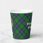 Clan Sinclair Crest over de jacht op Tartan Papieren Bekers (Links)