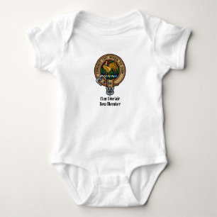 Clan Sinclair Crest over de jacht op Tartan Romper