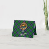 Clan Sinclair Crest over Hunting Tartan (Voorkant)