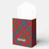 Clan Sinclair Crest over Rode Tartan Bedankdoosjes (Geopend)