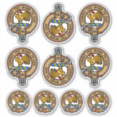 Clan Sinclair Crest Sticker Set (Voorkant)