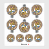 Clan Sinclair Crest Sticker Set (Vel)