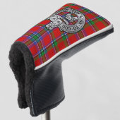 Clan Sinclair Crest & Tartan Golfheadcover (3/4 voorkant)