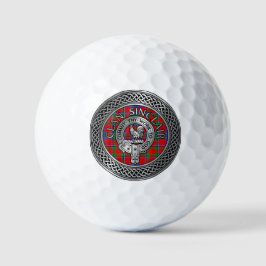 Clan Sinclair Crest & Tartan Knot Golfballen