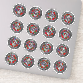 Clan Sinclair Crest & Tartan Knot Sticker