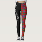 Clan Sinclair Crest & Tartan Leggings (Voorkant)