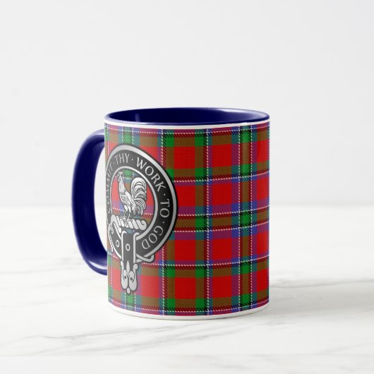 Clan Sinclair Crest & Tartan Mok (Voorkant links)