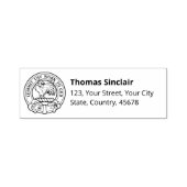 Clan Sinclair Crest Zelfinktstempel Zelfinktende Stempel (Design)