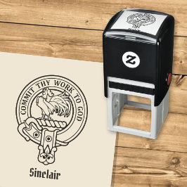 Clan Sinclair Crest Zelfinktstempel Zelfinktende Stempel