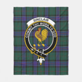 Clan Sinclair Hunting Modern Tartan Pset Fleece Deken (Voorkant)