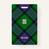 Clan Sinclair Hunting Tartan Badge (Voorkant)