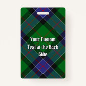 Clan Sinclair Hunting Tartan Badge (Achterkant)