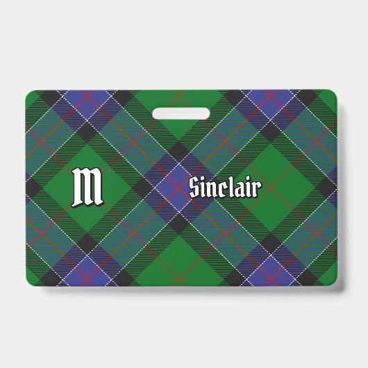 Clan Sinclair Hunting Tartan Badge (Voorzijde)