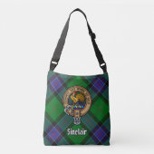Clan Sinclair Hunting Tartan Crossbody Tas (Voorkant)