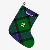 Clan Sinclair Hunting Tartan Grote Kerstsok (Voorkant (Hangend))