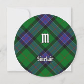 Clan Sinclair Hunting Tartan Kaart (Voorkant)