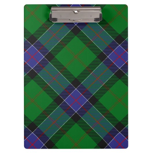 Clan Sinclair Hunting Tartan Klembord (Voorkant)