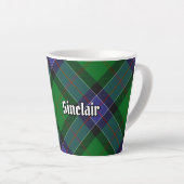 Clan Sinclair Hunting Tartan Latte Mok (Rechterhoek)
