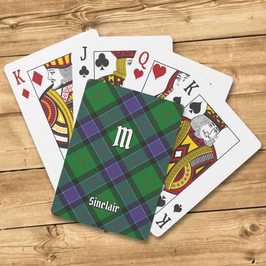 Clan Sinclair Hunting Tartan Pokerkaarten