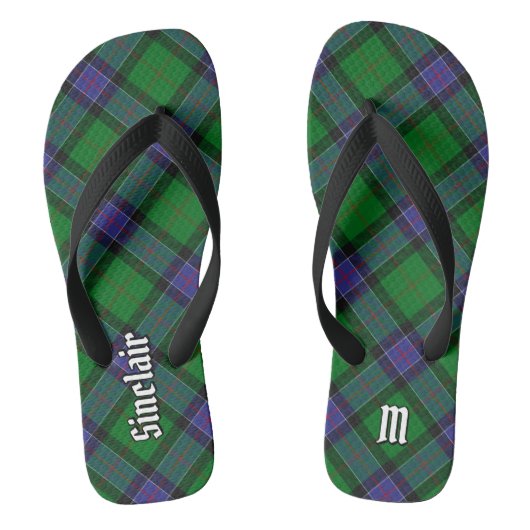 Clan Sinclair Hunting Tartan Teenslippers (Voetbed)