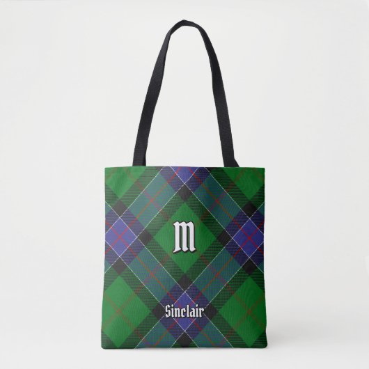 Clan Sinclair Hunting Tartan Tote Bag (Voorkant)