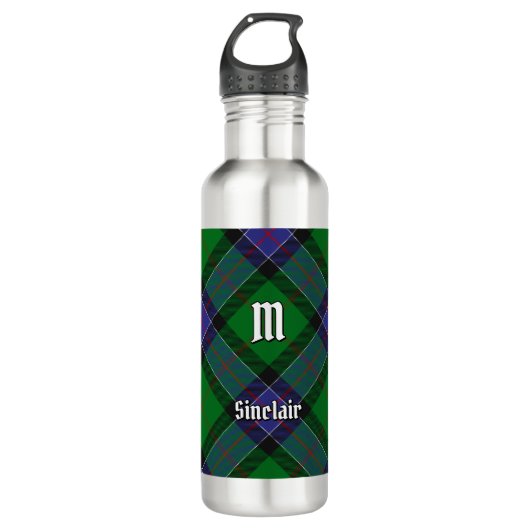 Clan Sinclair Hunting Tartan Waterfles (Voorkant)
