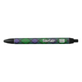 Clan Sinclair Hunting Tartan Zwarte Inkt Pen (Voorkant)