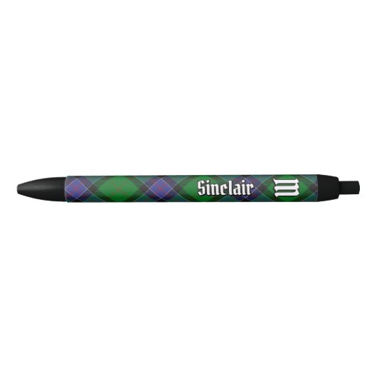 Clan Sinclair Hunting Tartan Zwarte Inkt Pen (Voorkant)