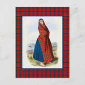 Clan Sinclair  Illustratie Tartan Lijst Briefkaart (Voorkant)