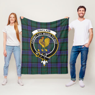 Clan Sinclair Jacht Modern Tartan Schotse Ruit Fleece Deken