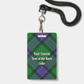 Clan Sinclair Jacht Tartan Badge (Achterkant met lanyard)