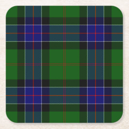 Clan Sinclair Moderne Hunting Tartan Kartonnen Onderzetters