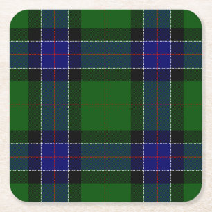 Clan Sinclair Moderne Hunting Tartan Kartonnen Onderzetters