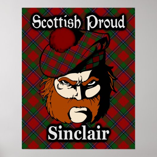 Clan Sinclair Scottish Tartan Poster (Voorkant)