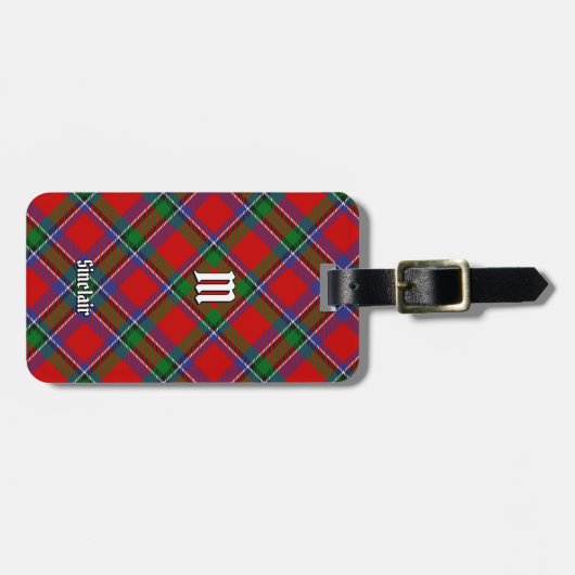 Clan Sinclair Tartan Bagagelabel (Voorkant horizontaal)