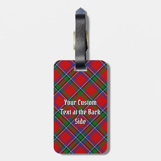 Clan Sinclair Tartan Bagagelabel (Achterkant verticaal)