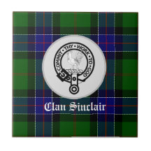 Clan Sinclair Tartan & Crest Badge