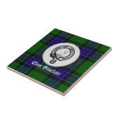 Clan Sinclair Tartan & Crest Badge Tegeltje (Zijkant)