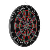Clan Sinclair Tartan Dartbord (Voorkant Links)