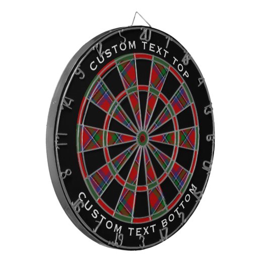 Clan Sinclair Tartan Dartbord (Voorkant Links)