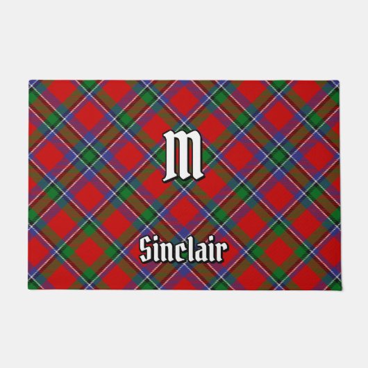 Clan Sinclair Tartan Deurmat (Voorkant)