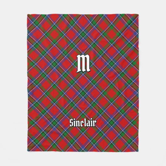 Clan Sinclair Tartan Fleece Deken (Voorkant)