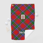 Clan Sinclair Tartan Golfhanddoek (Insitu)